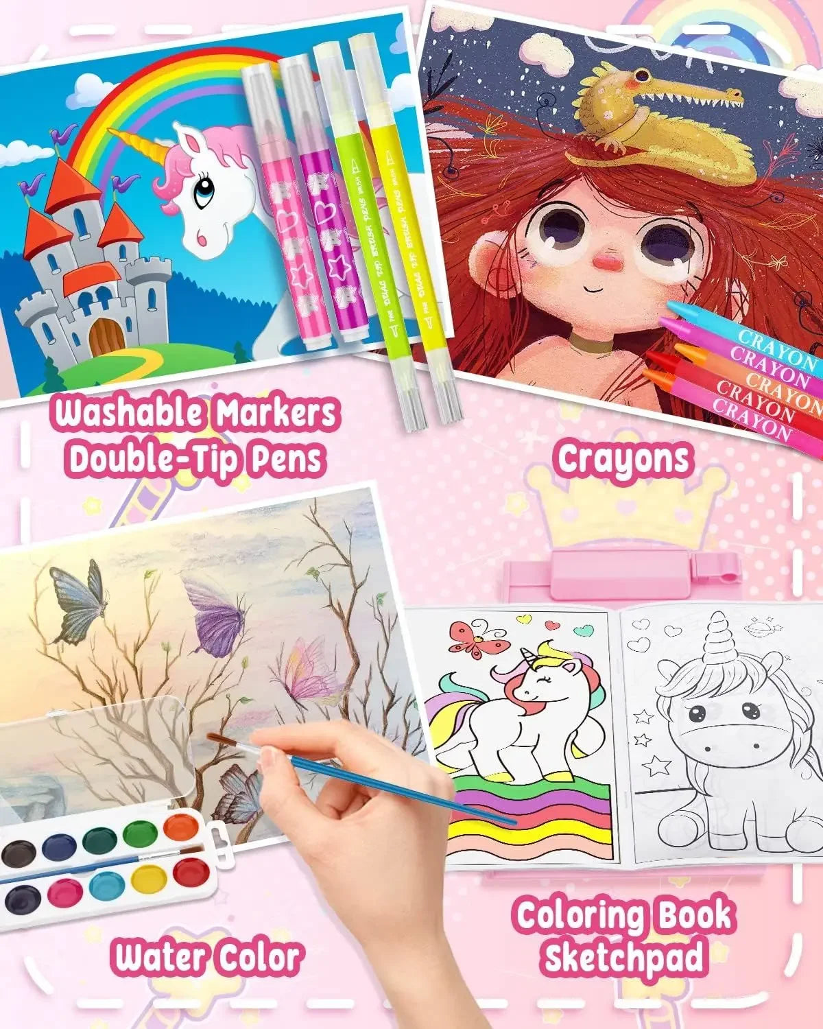 Kids Art Supplies Unicorn Art Set Painting Coloring Book in USA