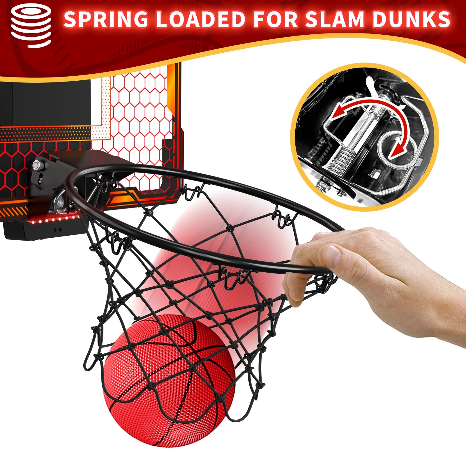 Remote Control Mini Basketball Hoop Electronic Scoreboard in USA