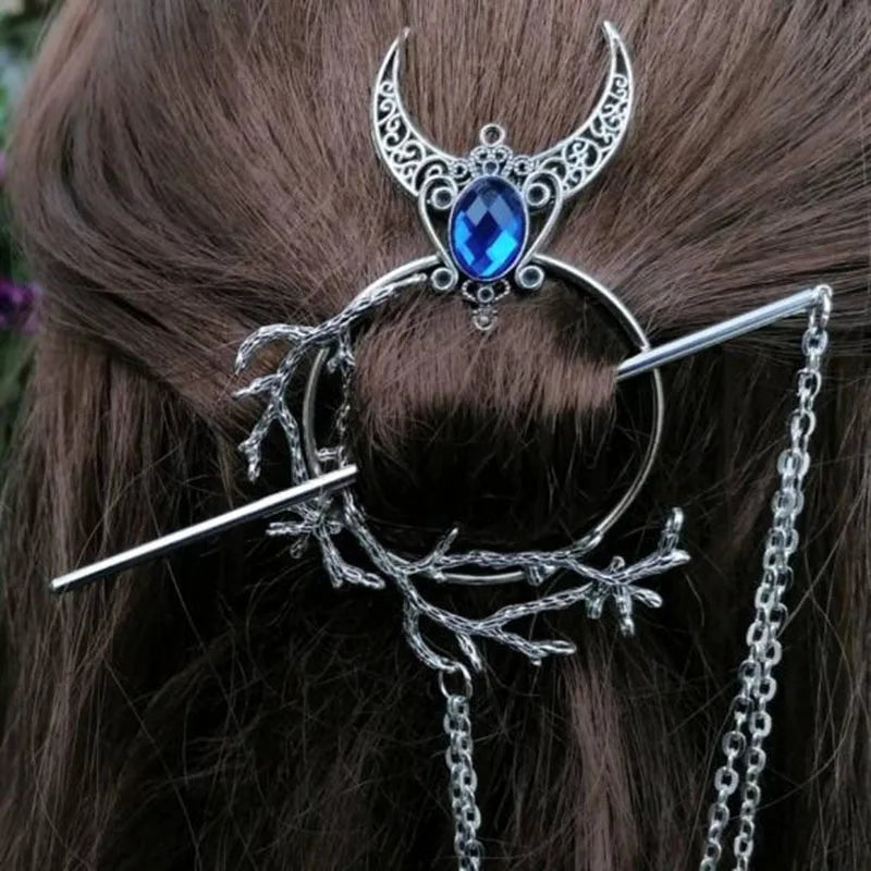 Unique Viking Black Oversized Crow Hair Clip Accessories in USA