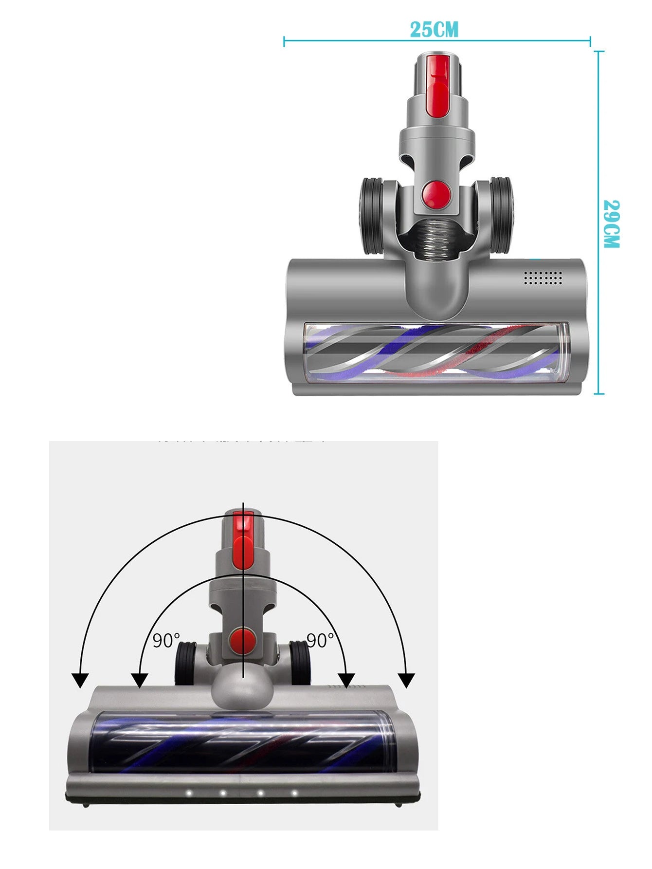 Vacuum Cleaner Brush Head Bedroom Floor Cleaning IN USA.