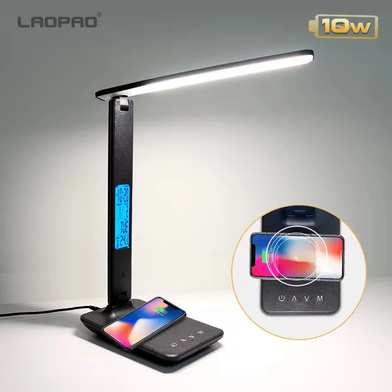 LAOPAO QI Wireless Charging LED Desk Lamp in USA.