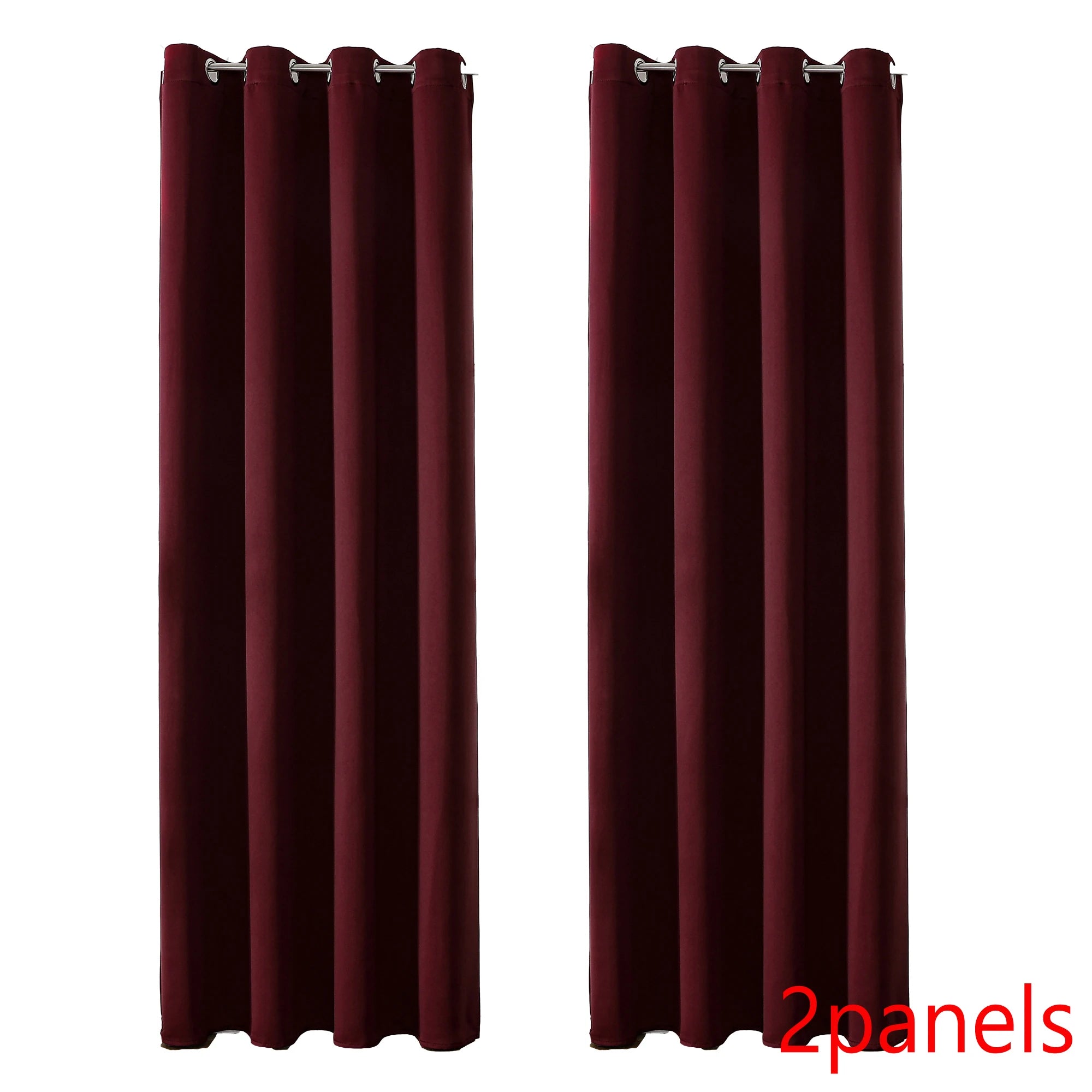 Grommet Solid Blackout Curtains Bedroom in USA