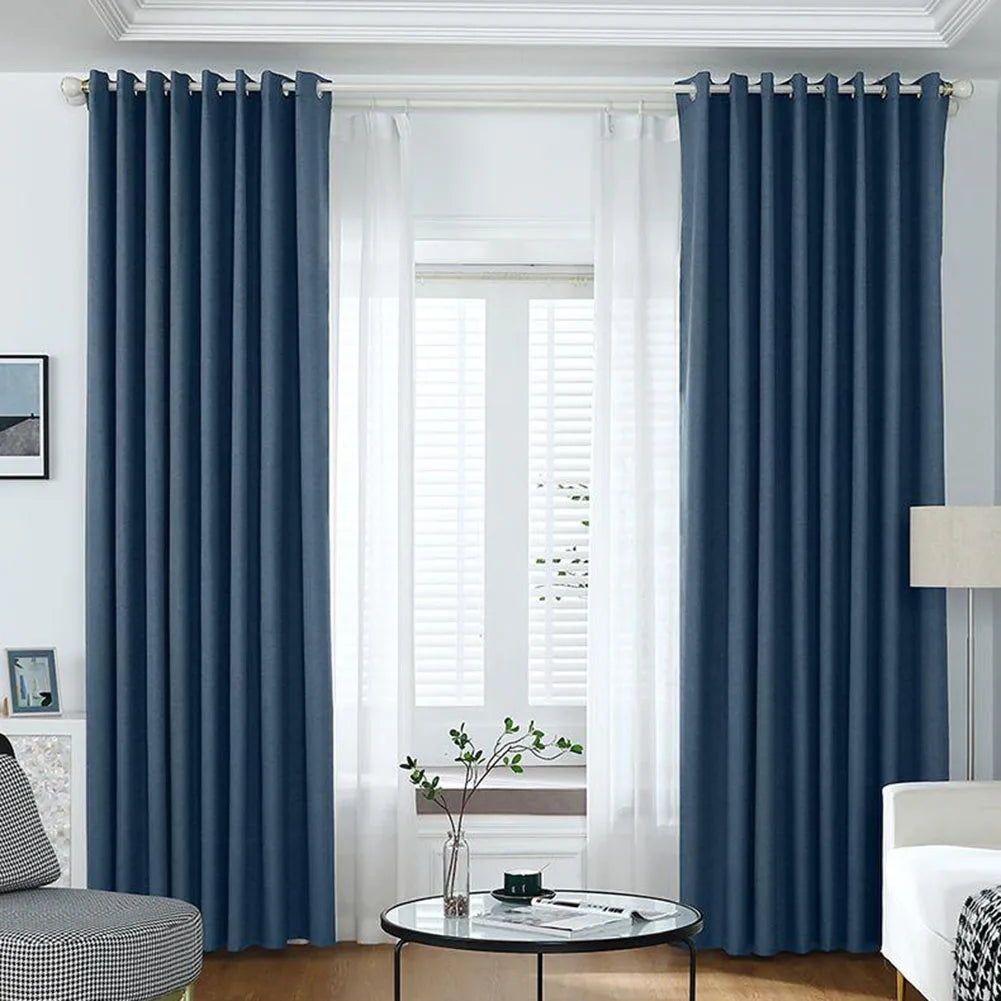 Thermal Insulation Blackout Curtains Triple Weave Technology in USA