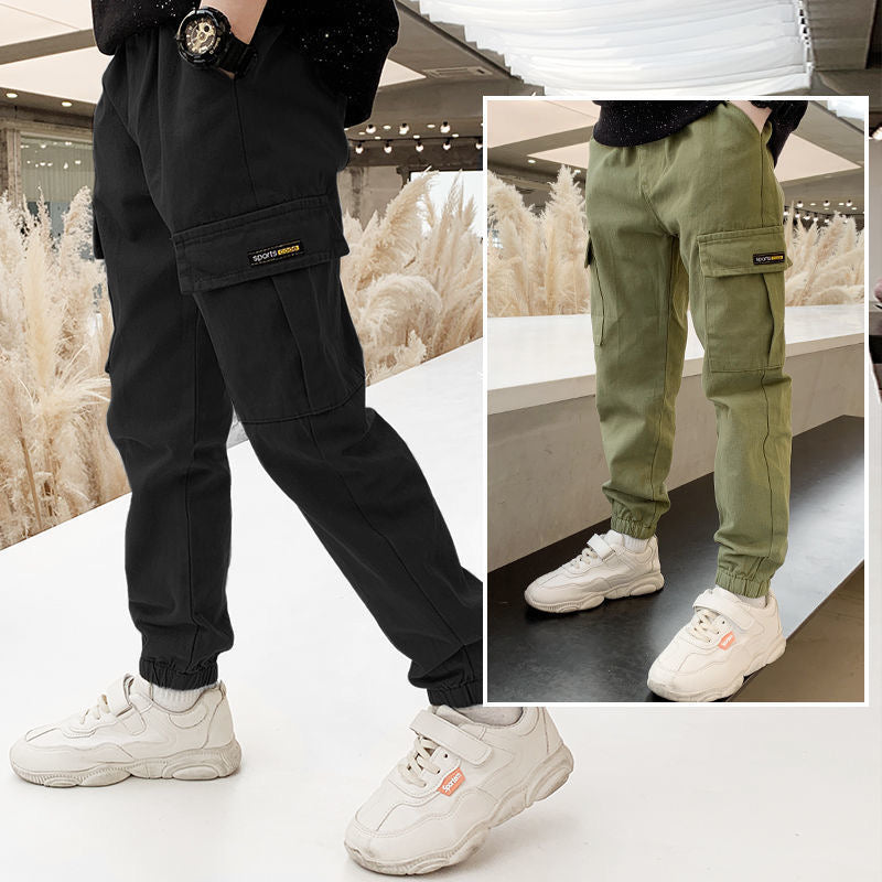 New Spring Autumn Boys Pants Casual Long Style Trousers in USA