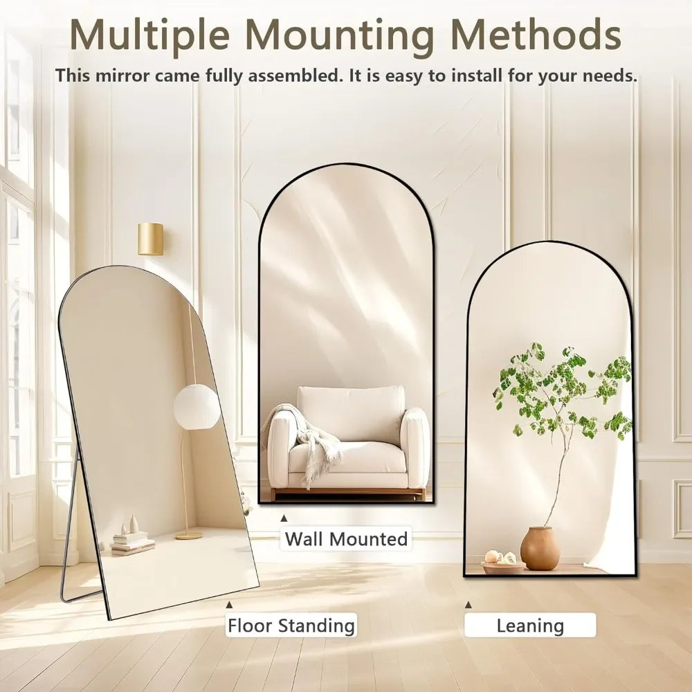 Hallway Mirror Full Body Arch Full Length Mirror Cloakroom in USA.