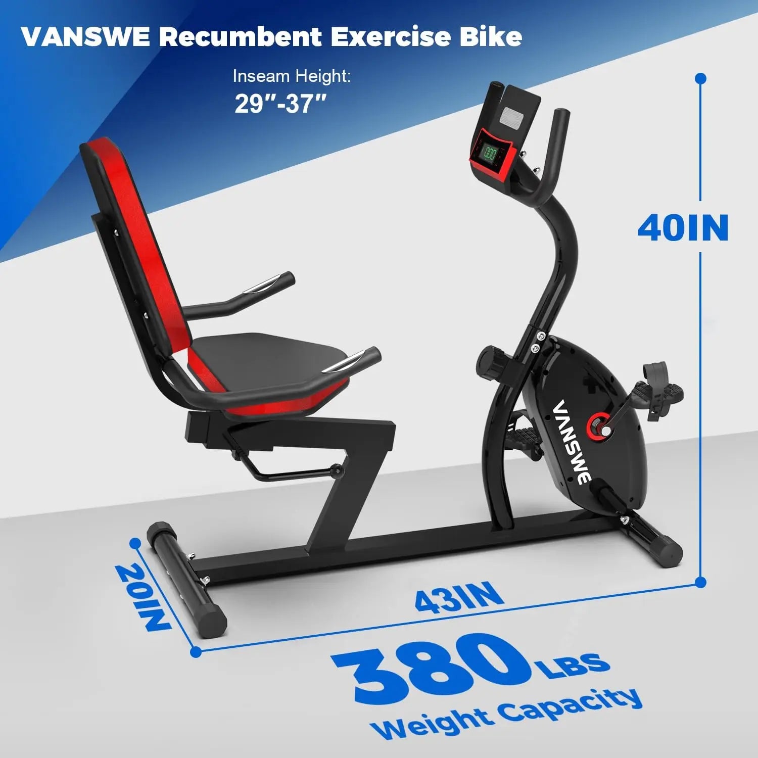 Recumbent Exercise Bike Adults Seniors Recumbent Bikes Home in USA