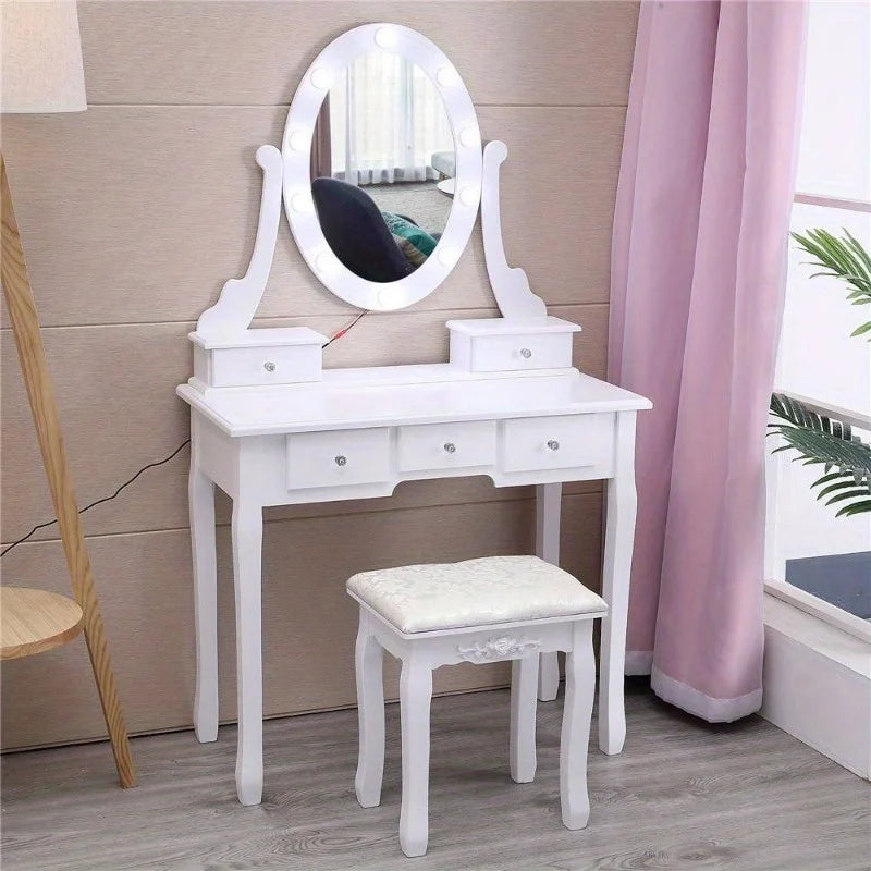 Beautiful Led Mirror Vanity Makeup Dressing Table IN USA.