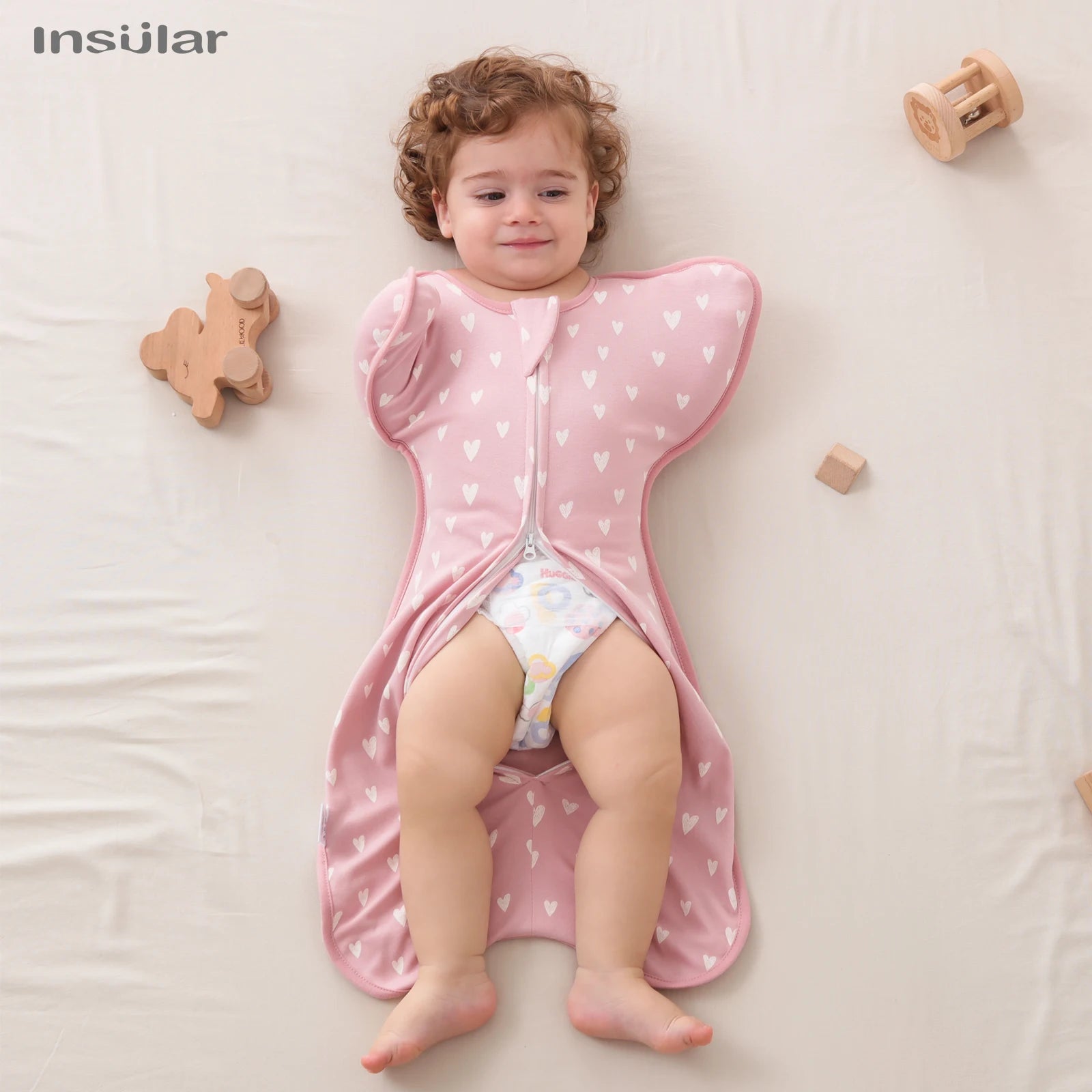 INSULAR Baby Sleeping Bag Newborn Baby Swaddle Sleeveless in USA