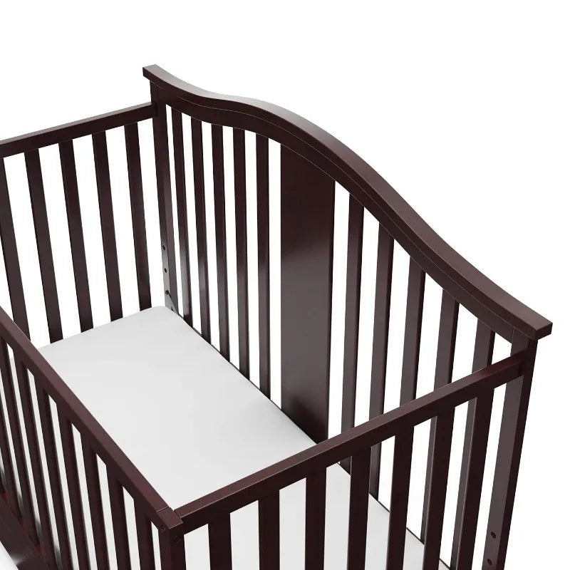 Convertible Crib Changer with Drawer (White) in USA