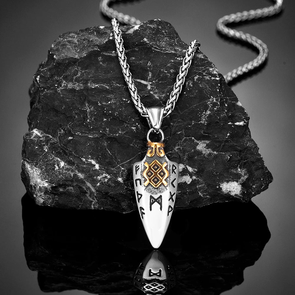 Norse Runes Odin's Spear Gungnir Necklace in USA