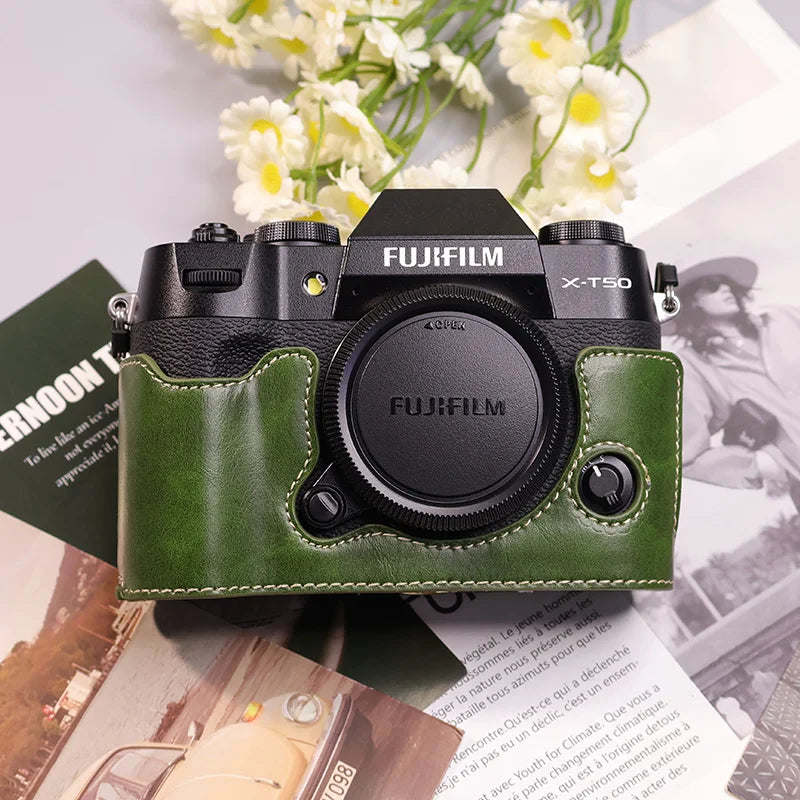 Suitable for Fuji X-T50 camera leather base micro single retro in USA.