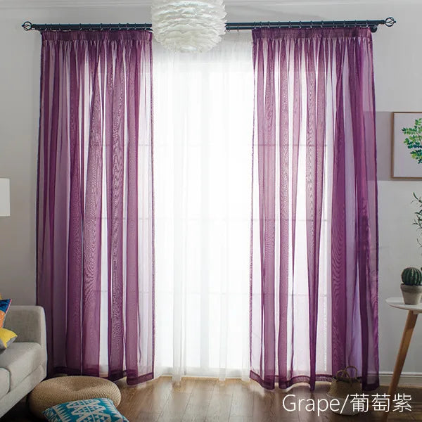 Free Customization Sheer Tulle Curtains Shading IN USA.