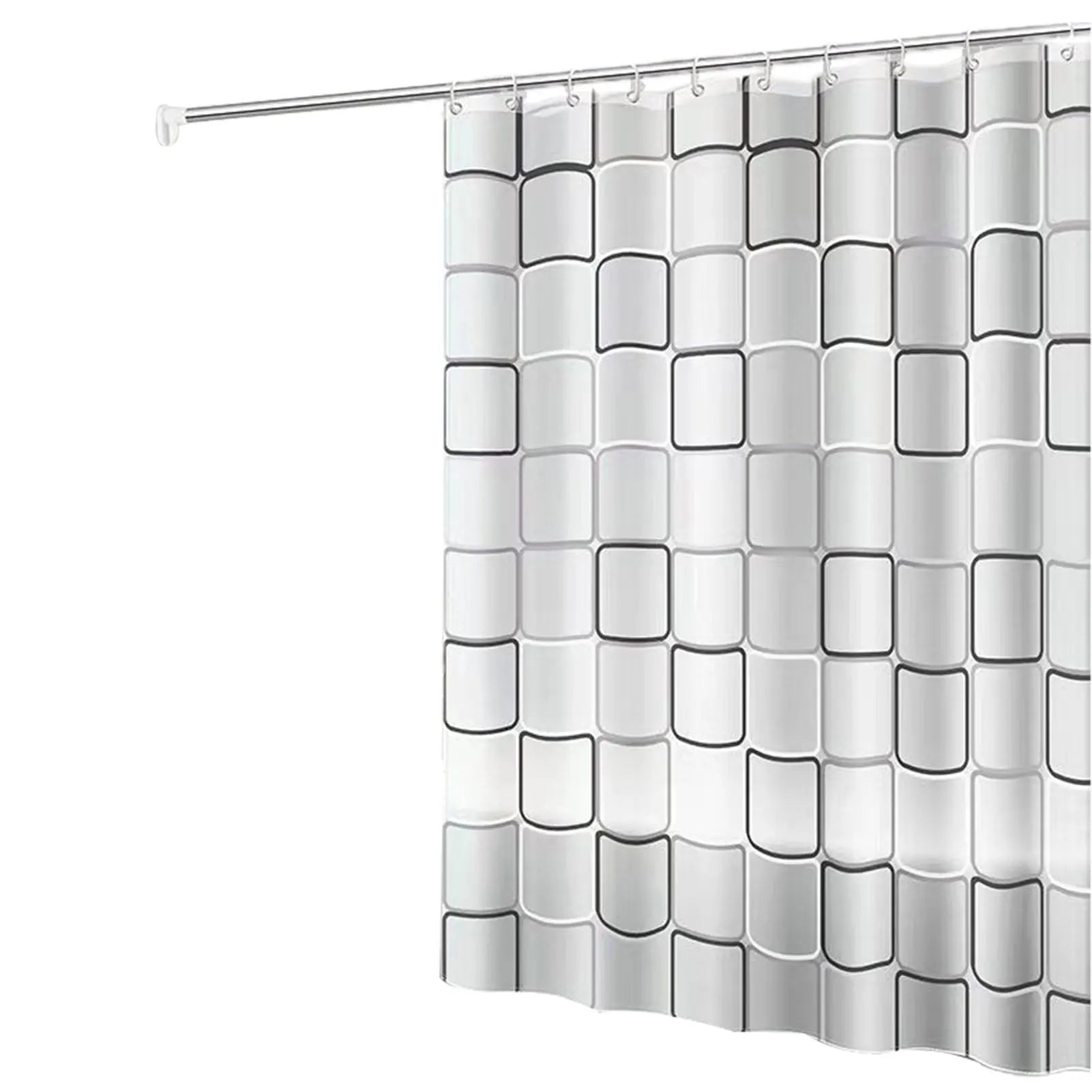 Waterproof Shower Curtain Thicken PEVA Fabric Long Bath Curtain IN USA.