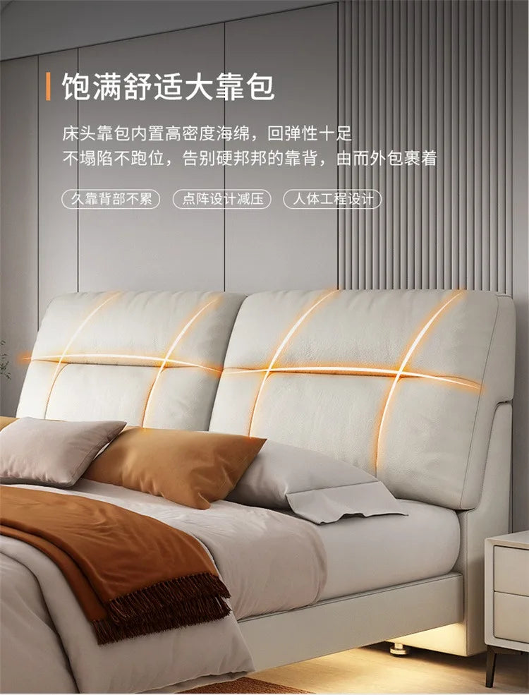 Modern Bed Frame Elegant Multifunctional Bed Comferter