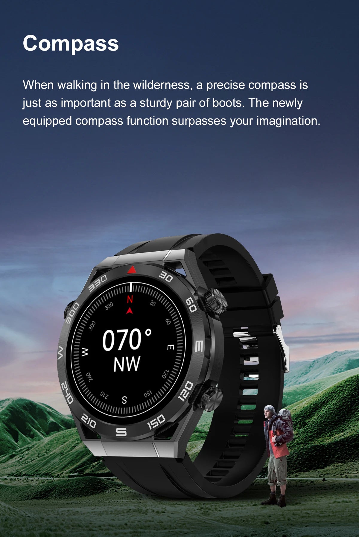 GPS Tracker Smartwatch Men NFC Bluetooth Call IN USA.