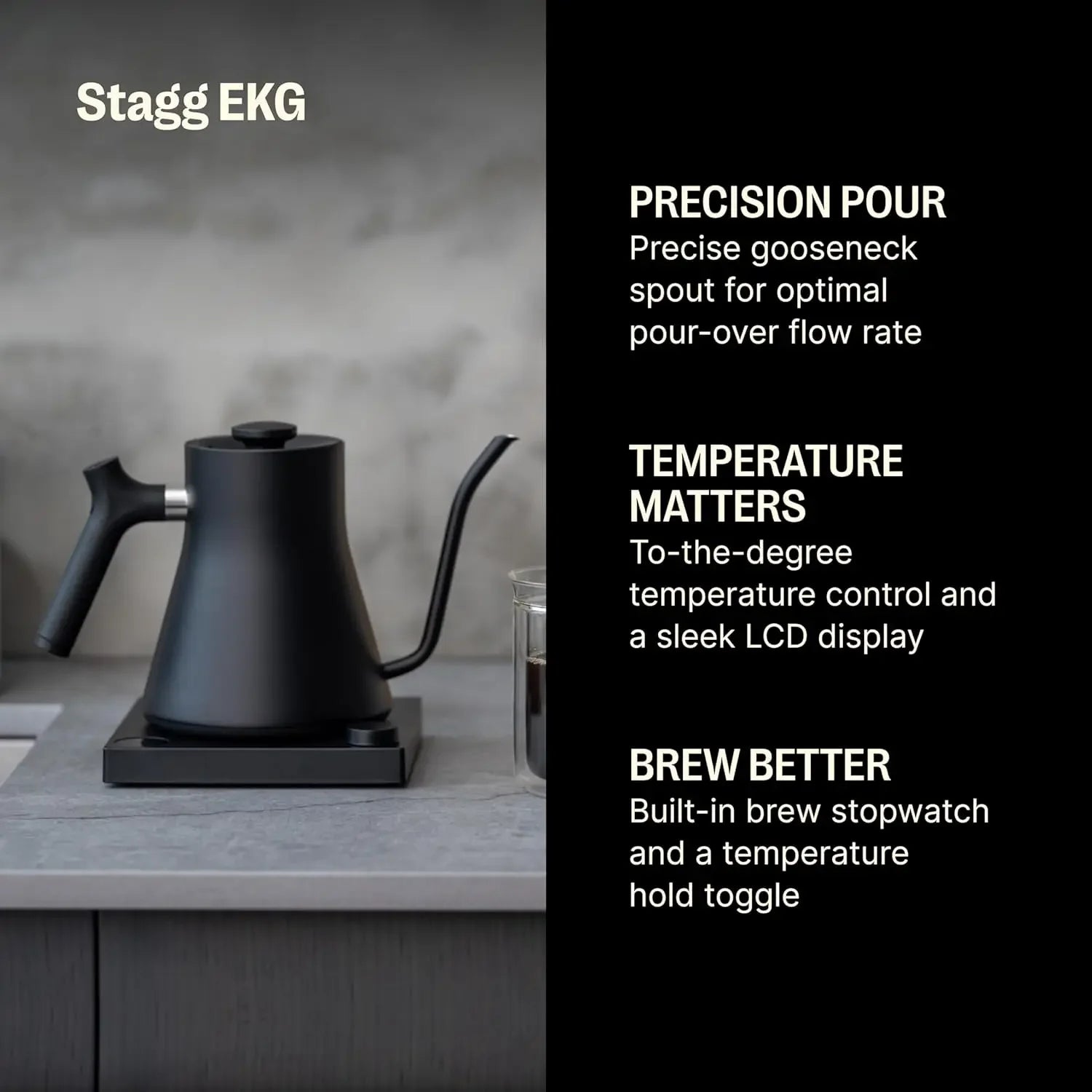 Stagg EKG Electric Gooseneck Kettle Pour-Over Coffee in USA.