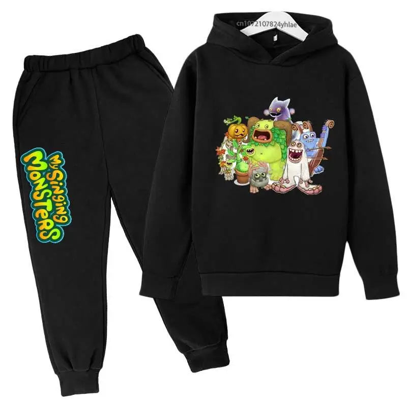 My Singing Monsters Kids Spring Autumn Cute Casual Hoodie+Pants in USA