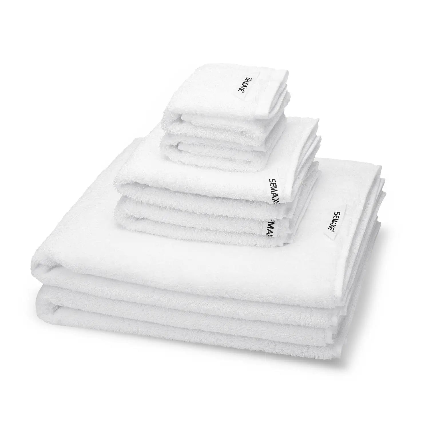 SEMAXE Bath Towels Set,2 Large Bath Towels,2 Hand