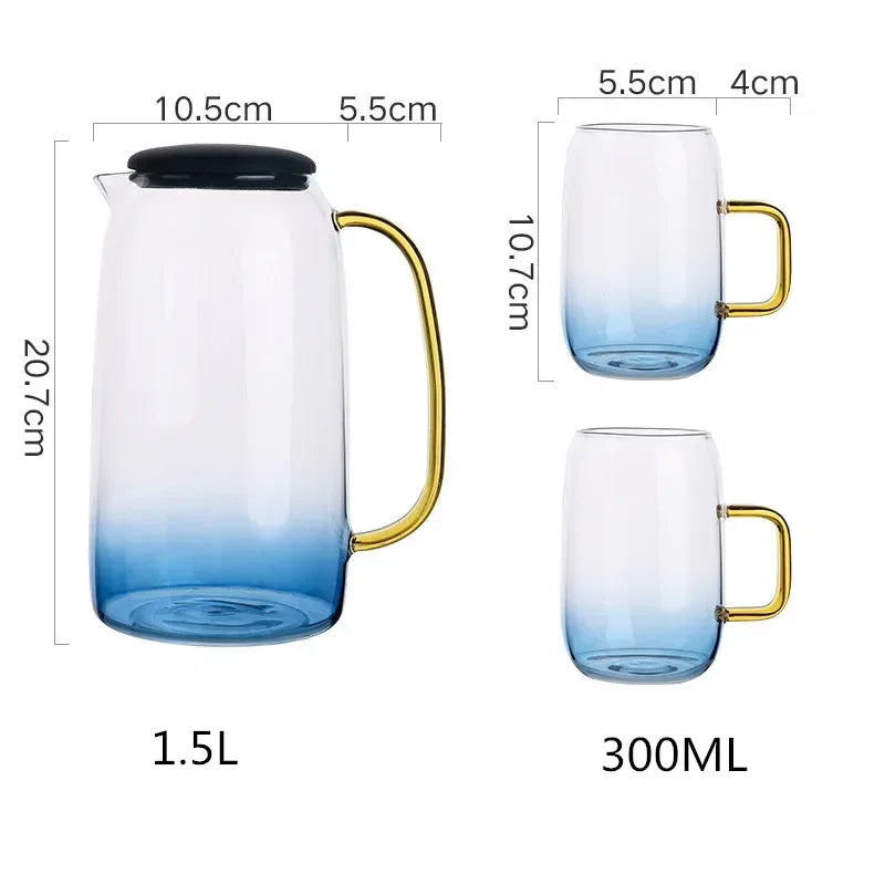 Water Jug Glass Water Pitcher Home Use Kettle Tea Pot in USA.