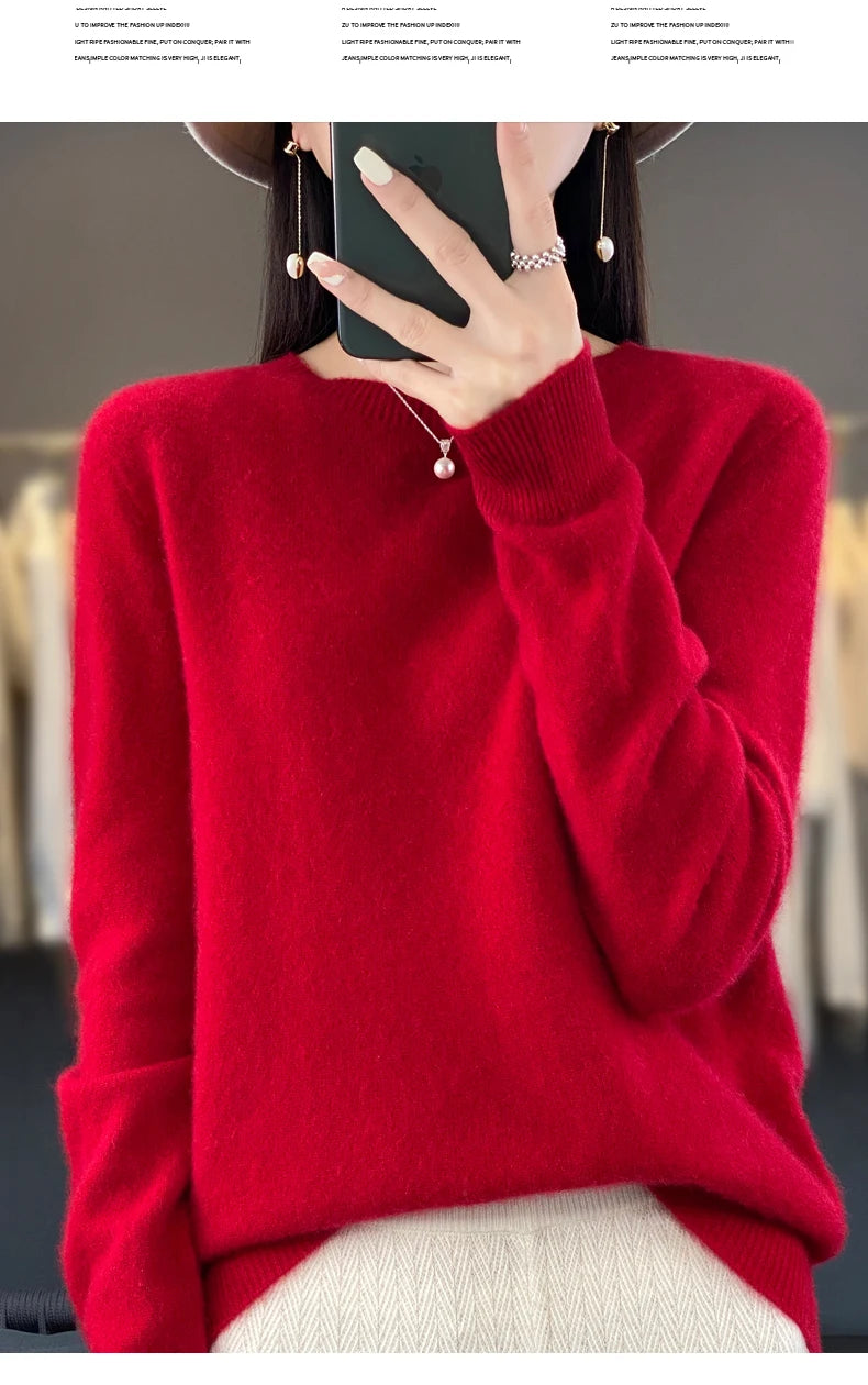 New cashmere sweater women's sweater autumn in USA