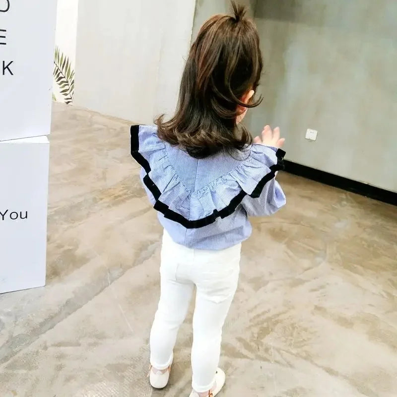 Girls Fashion Tight Pant Buttons Baby Kids Children Trousers in USA