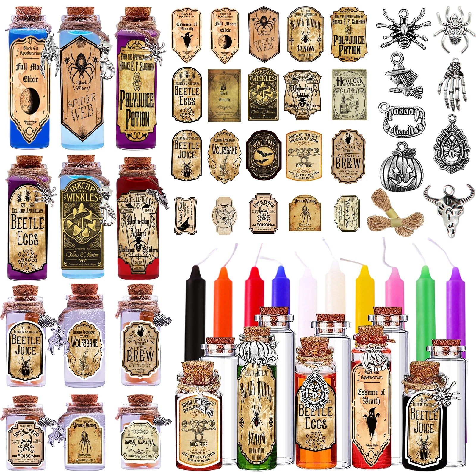 Halloween Potion Bottles Cork Halloween Decorations in USA