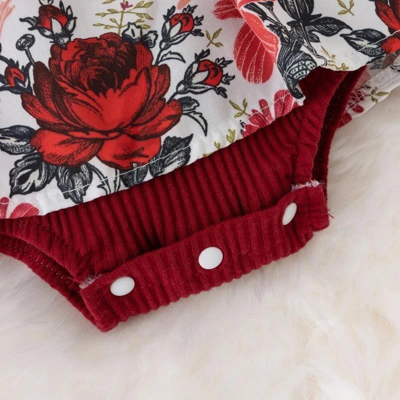 Jumpsuit Cotton Dress Newborn Floral Clothes in USA