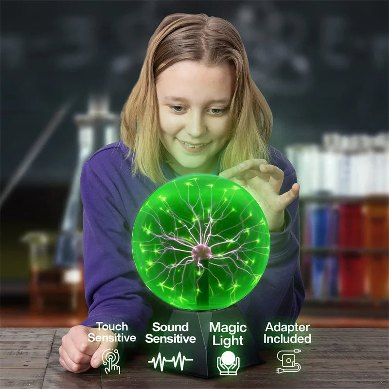 Novelty Magic Glass Plasma Ball Light USB Plug-in Only Touch in USA