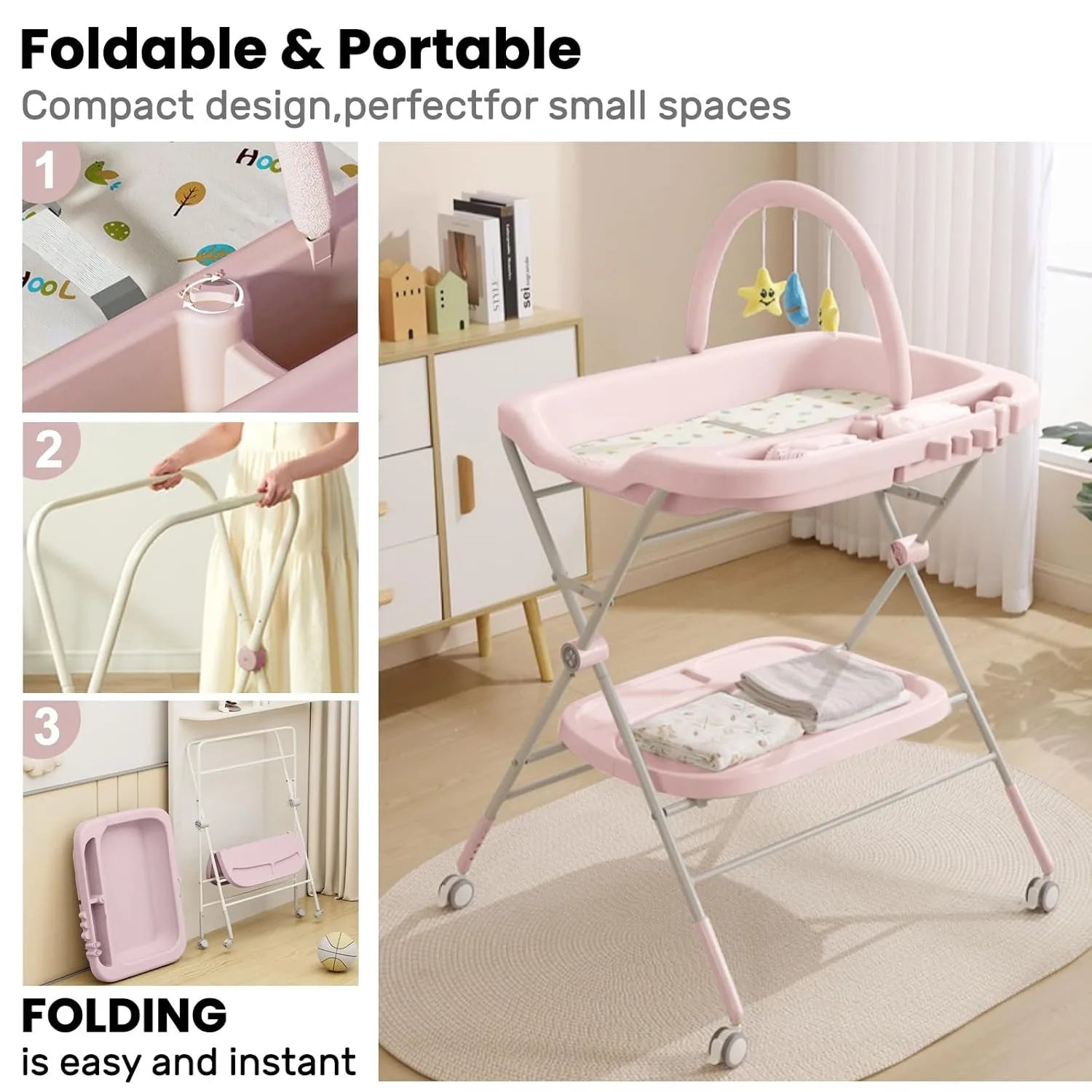 Baby Portable Diaper Changing Table, Folding Diaper Changing in USA