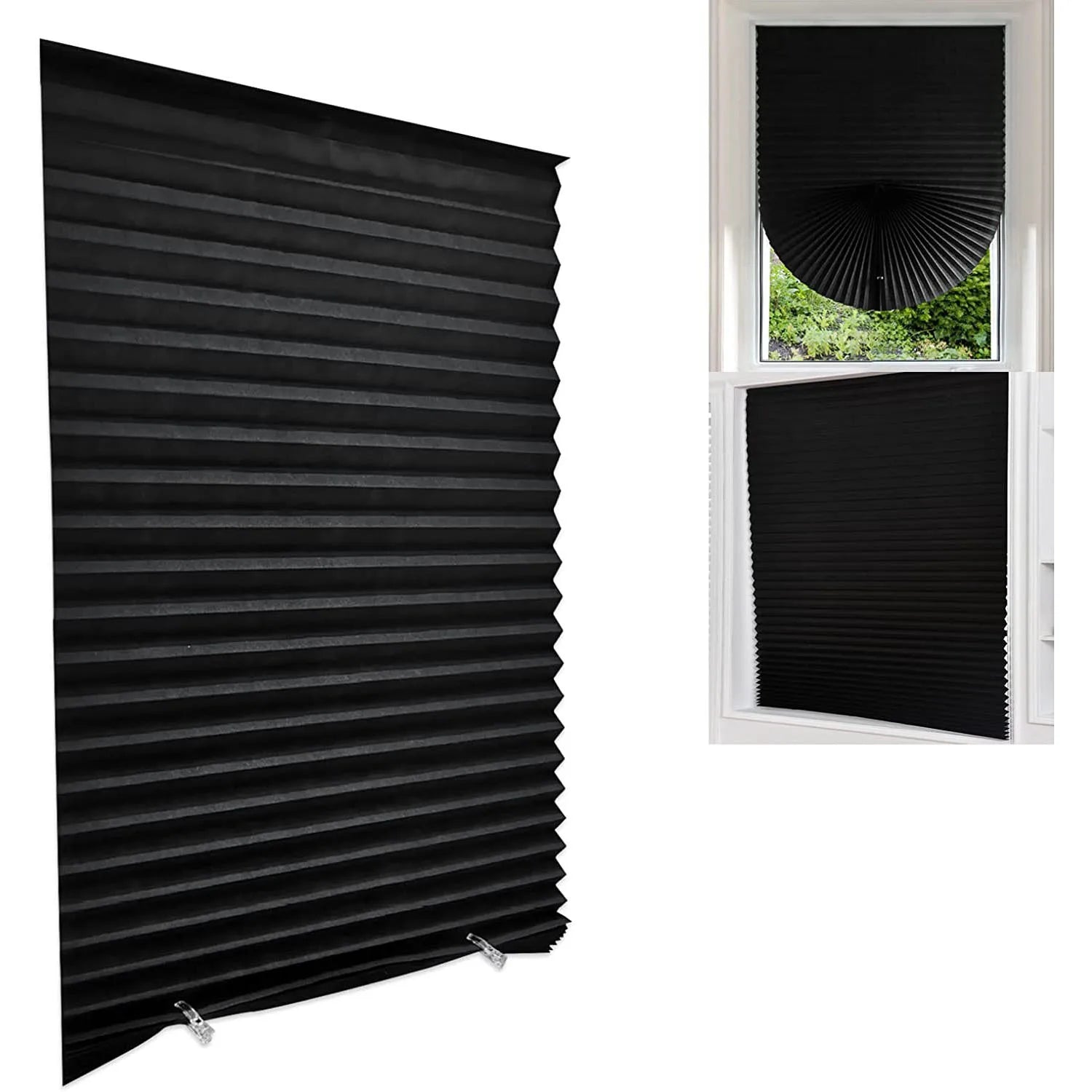 Blind Window Self Adhesive Pleated Blinds Cordless No Drill in USA