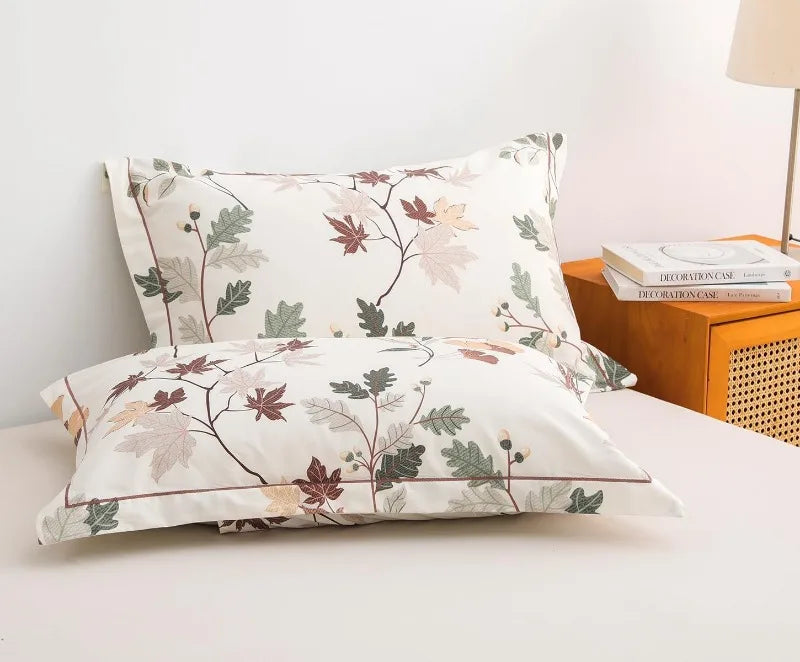 Duvet Cover, Thread Count Cotton Printed Luxury Floral Comforter