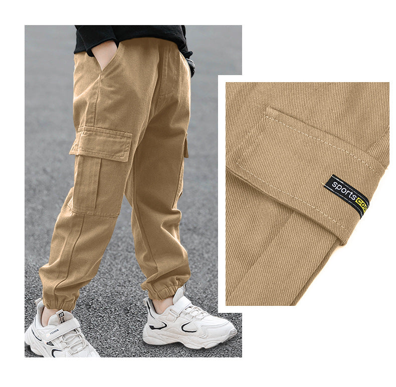 New Spring Autumn Boys Pants Casual Long Style Trousers in USA