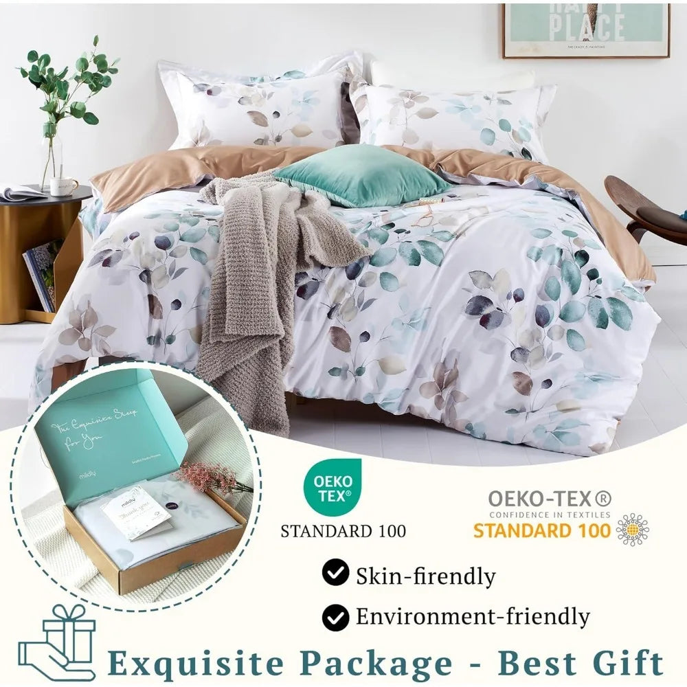 Long-Staple Cotton Duvet Cover Set, Gradient Pattern Bedding Set