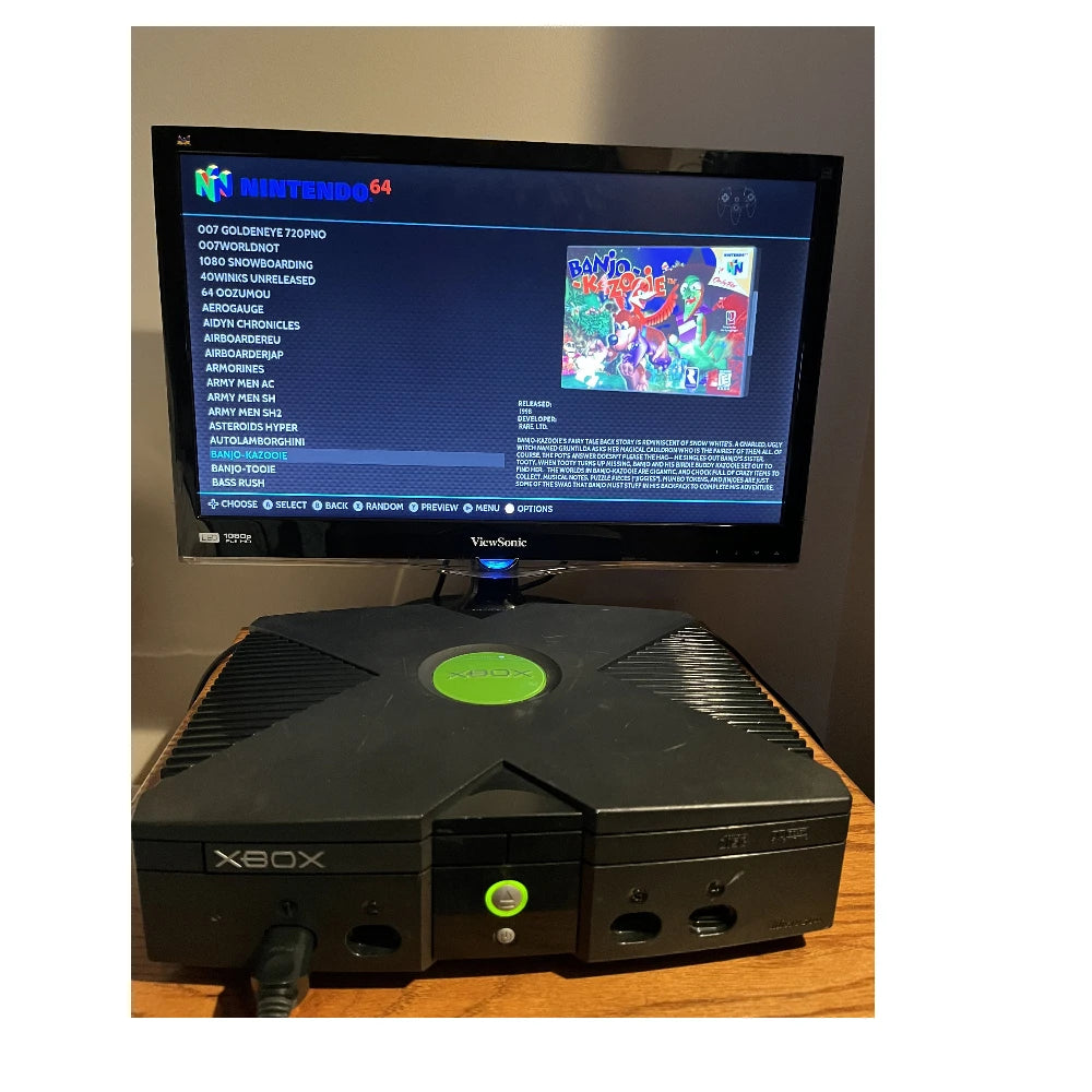 2TB Ultimate Original Xbox Modified HDD Game Console IN USA.