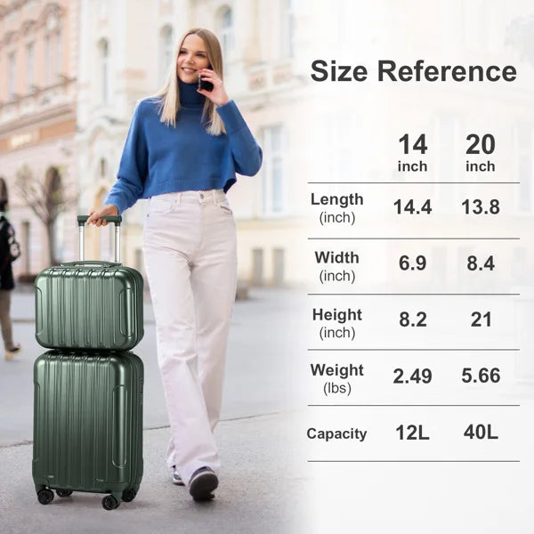 Expandble Luggage Hardside Lightweight Suitcase in USA