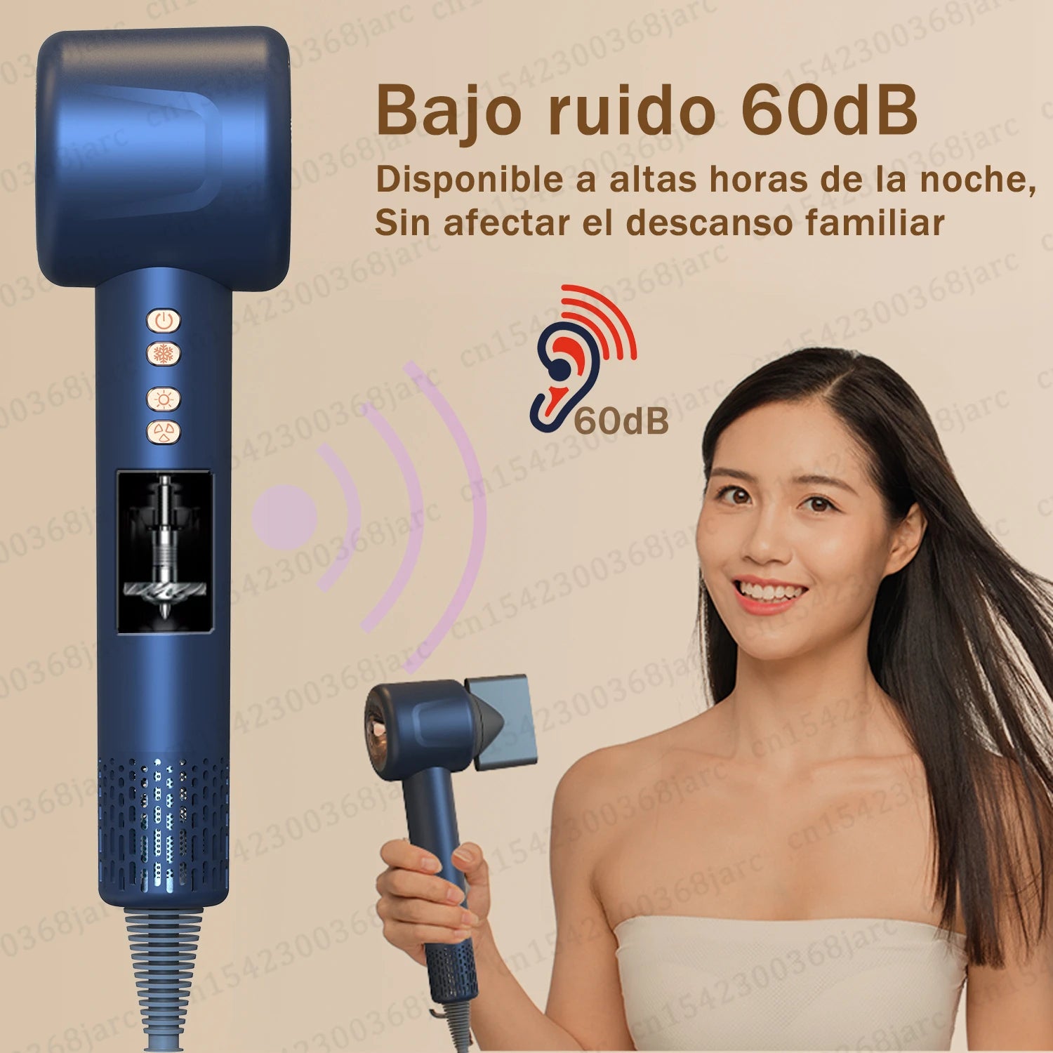 Professional Super Hair Dryer Negative Ion Quick Dry Leafless Hair dry