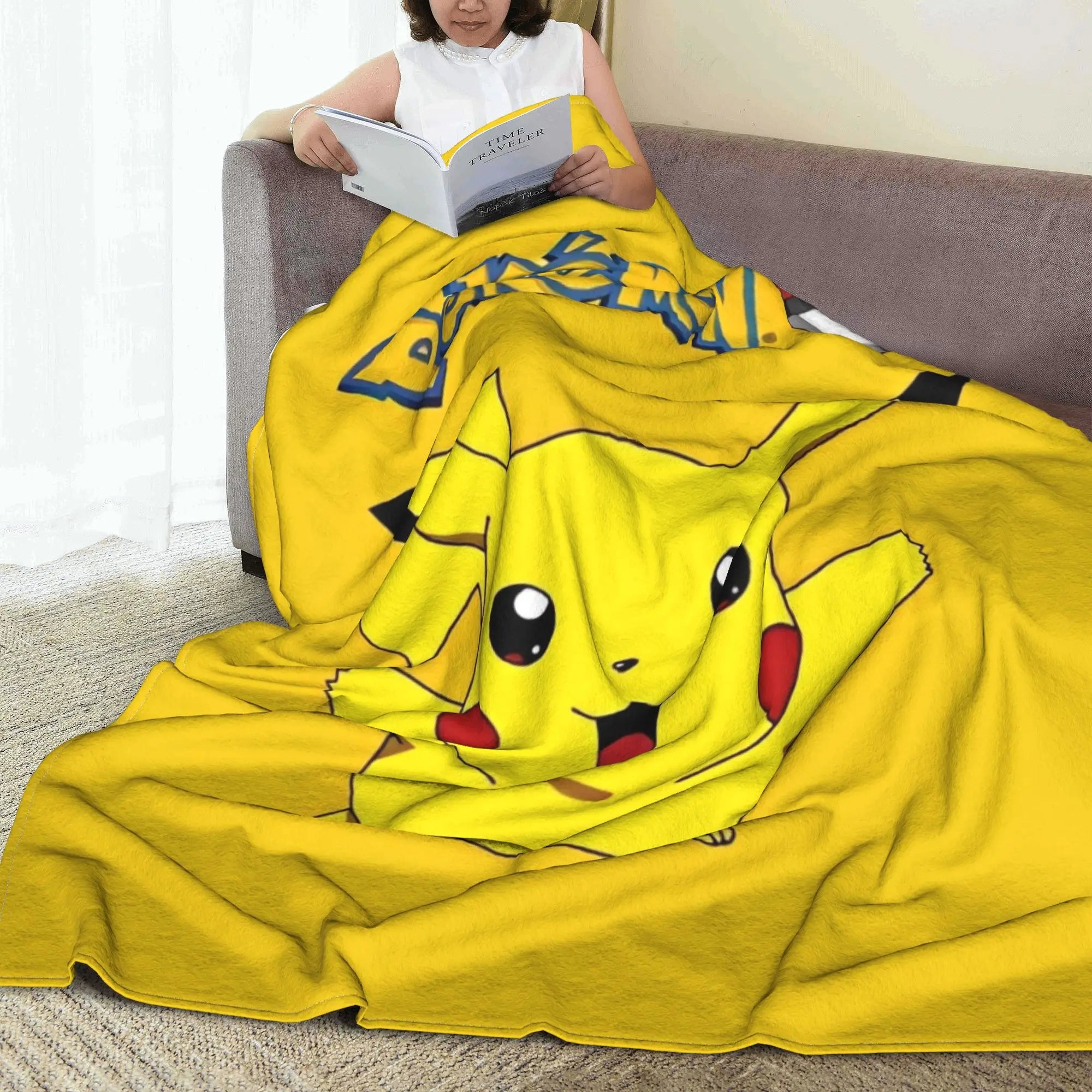 Pokemon Characters Pikachu Blanket Multiple Sizes in USA.