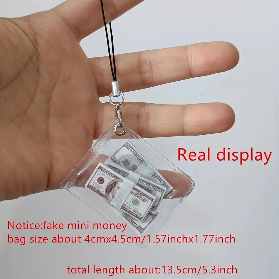 Unique Handmade Mini Money Bag Keychain Perfect Gift in USA