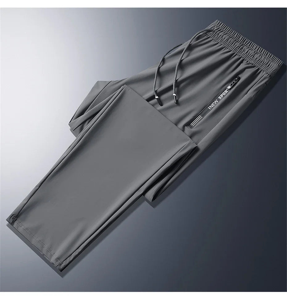 Summer Cool Pants Men Sweatpants Fashion Casual Stretch Pants in USA