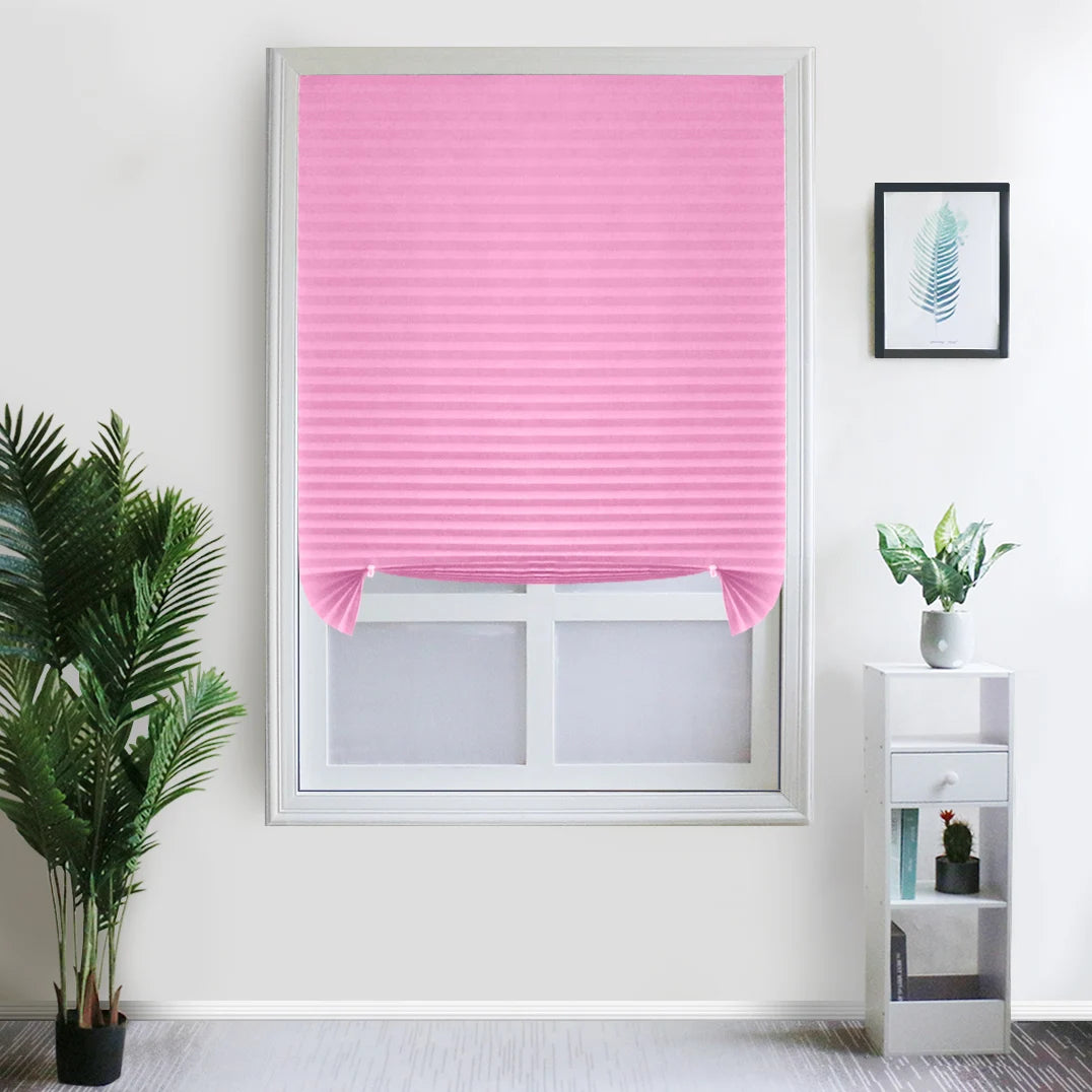 Blind Window Self Adhesive Pleated Blinds Cordless No Drill in USA