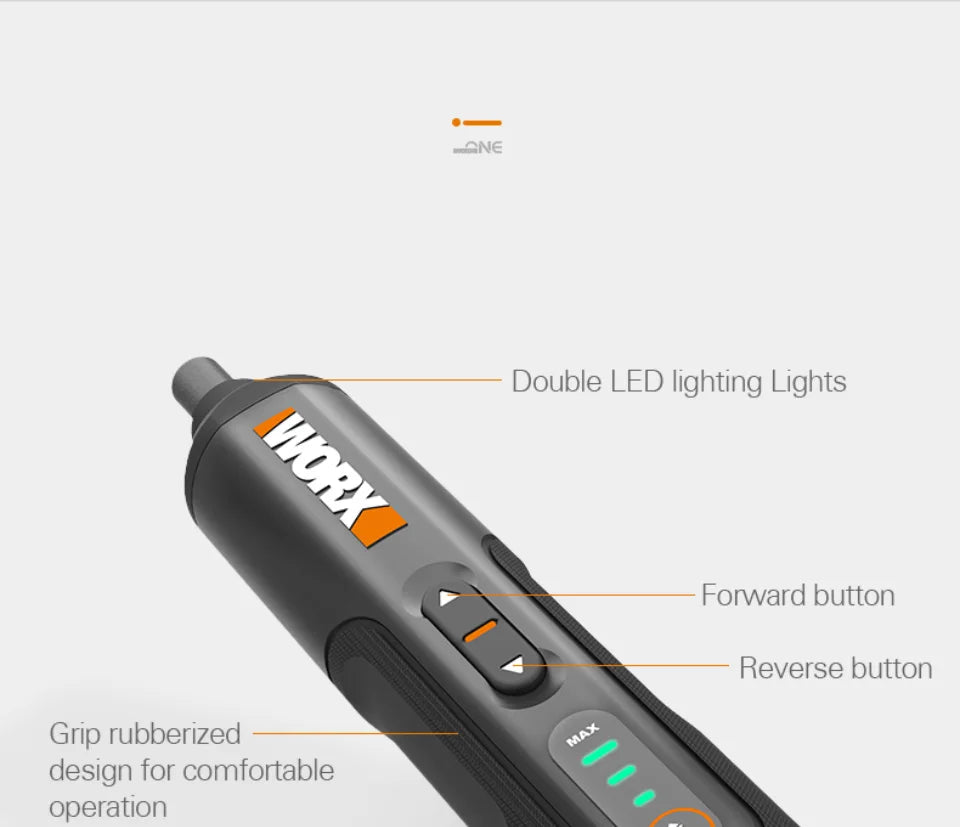 Youpin Worx 4V Mini Electrical Screwdriver Set WX240 Cordless Electric