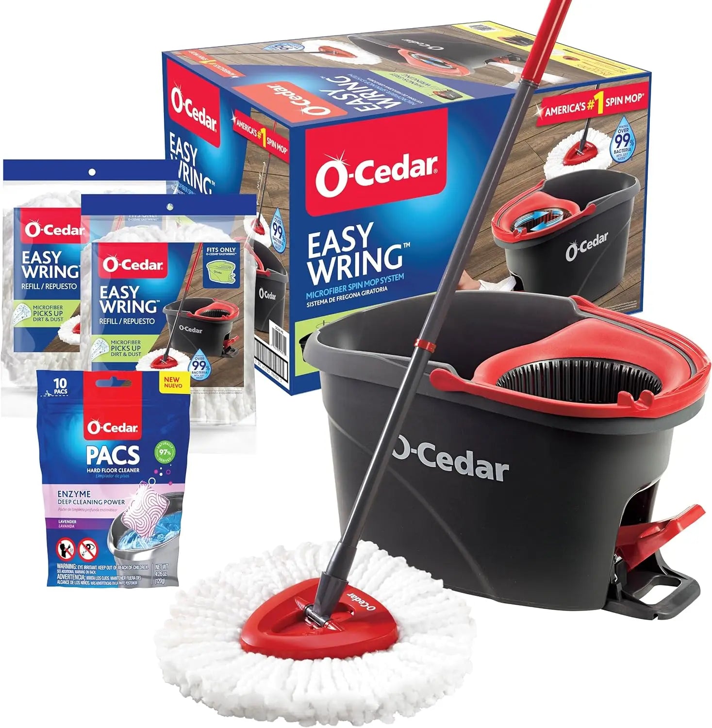 Microfiber Spin Mop & Bucket Floor Cleaning System in USA