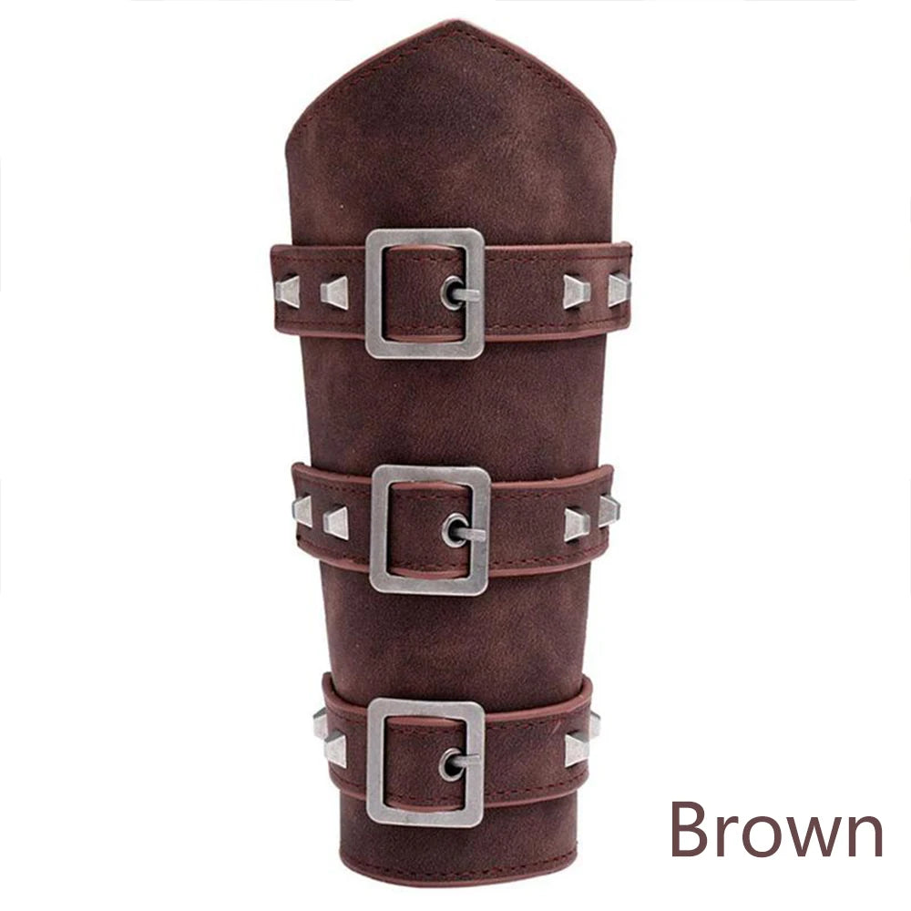 Leather Armor Arm Viking Wristband Bracer in USA