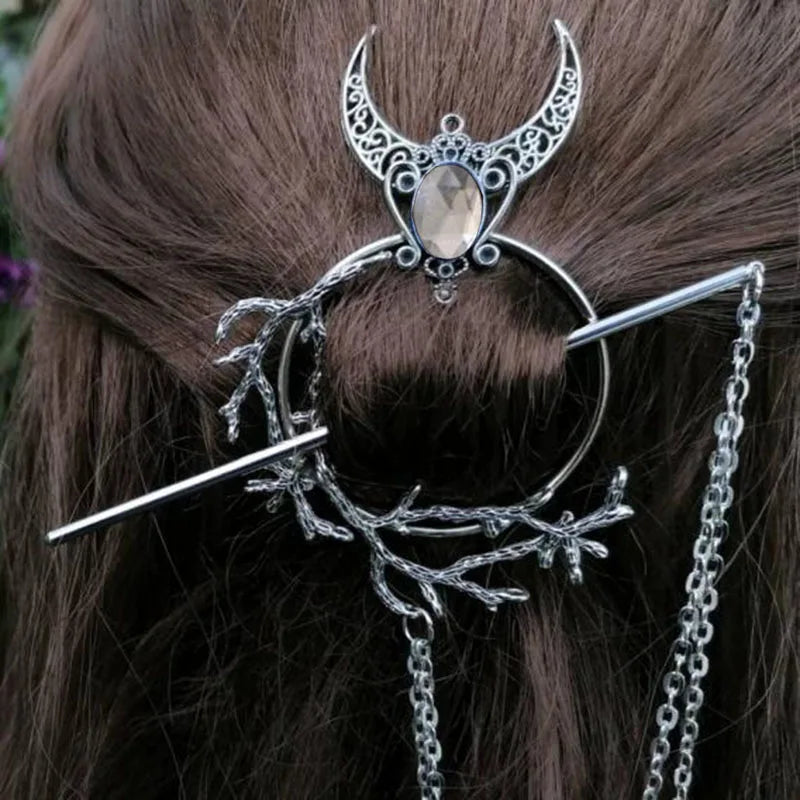 Unique Viking Black Oversized Crow Hair Clip Accessories in USA