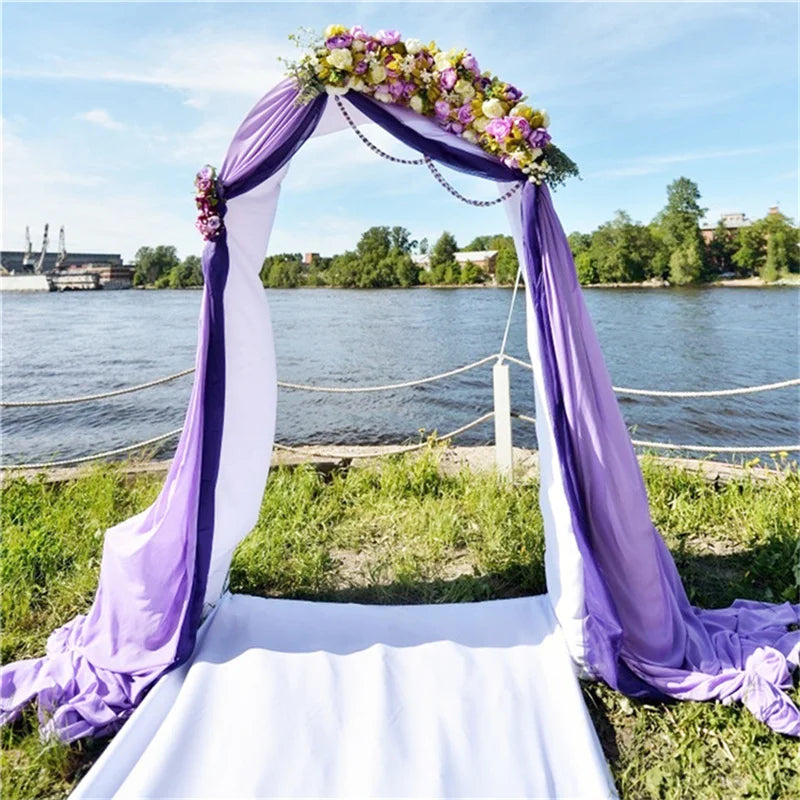 White Wedding Arch Draping Fabric Chiffon Fabric Drape in USA