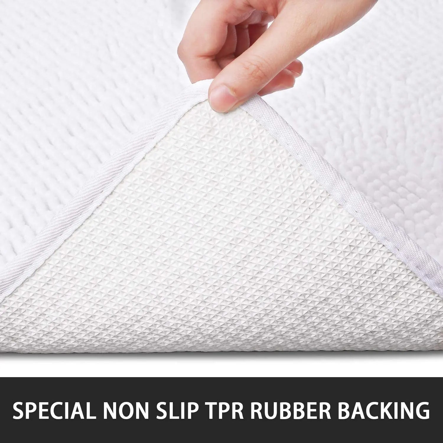 Non-slip super absorbent Bath mat Soft pile Foot mat Bathroom