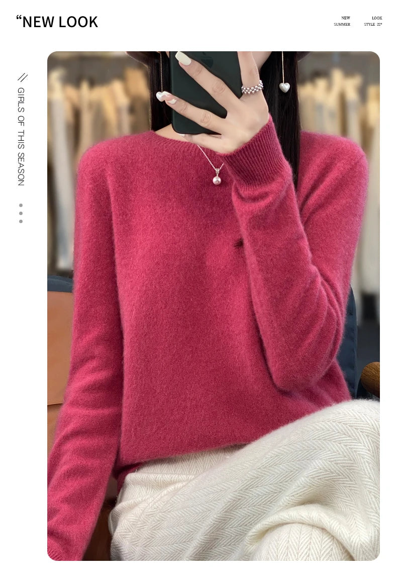 New cashmere sweater women's sweater autumn in USA