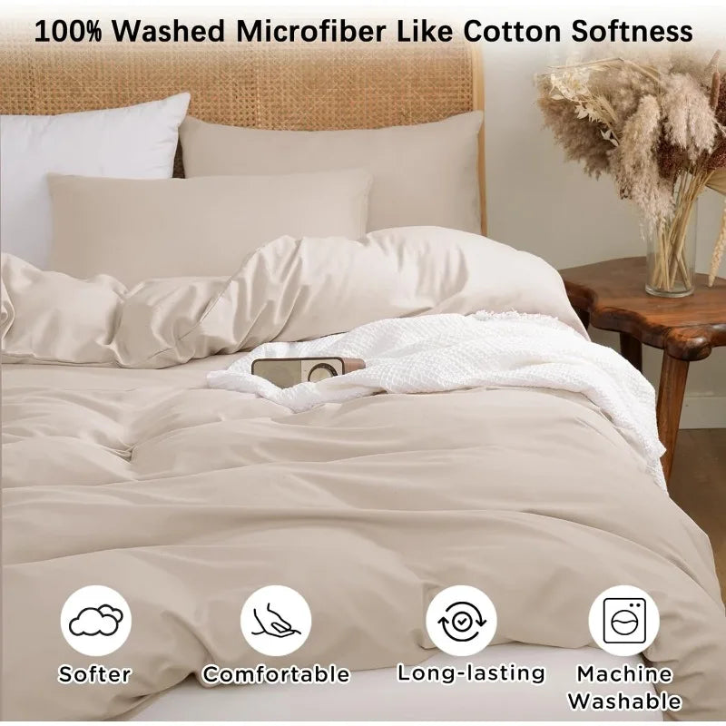 Washed Microfiber Like Washed Cotton Super Soft and Breathable