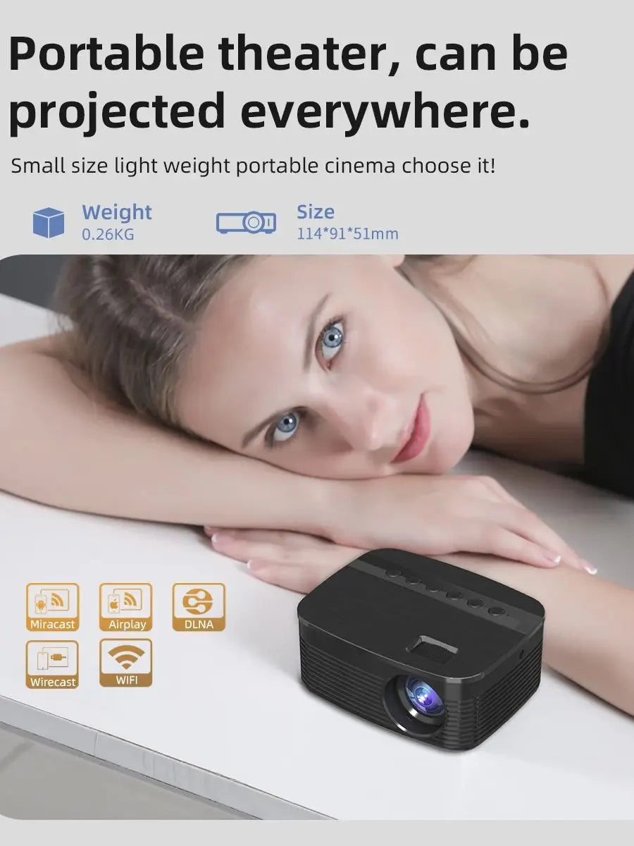 Mini Portable 4K Pro Projector Smart Home Theater LED in USA.