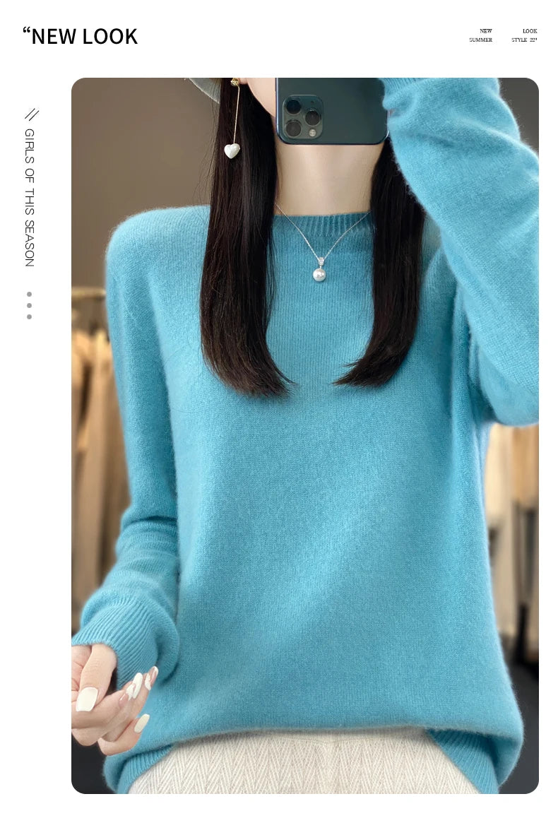 New cashmere sweater women's sweater autumn in USA